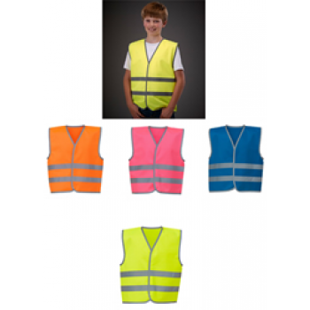 Yoko Kids Hi-Vis Two Band Waistcoat